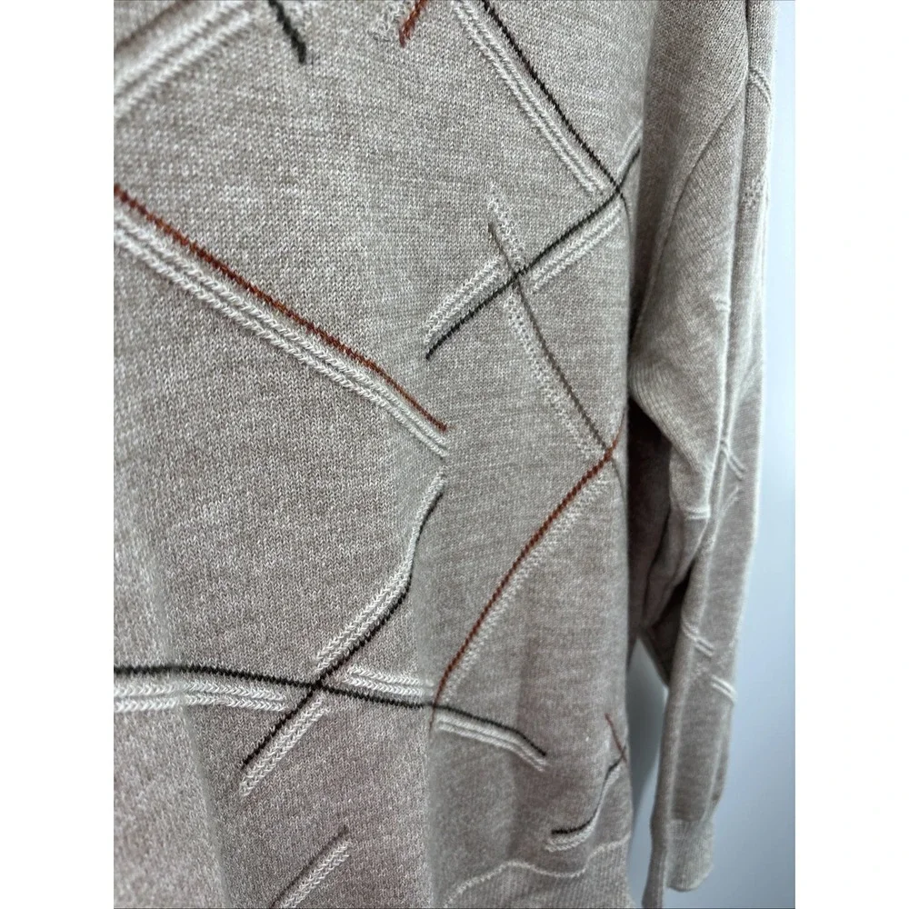 Bachrach Knit Sweater‎ Vintage Y2K 90's Men's Size Large Wool Blend